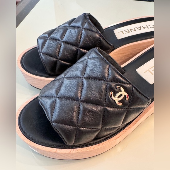 NEW Black Chanel Mules size 39 with box, never worn - Picture 13 of 13